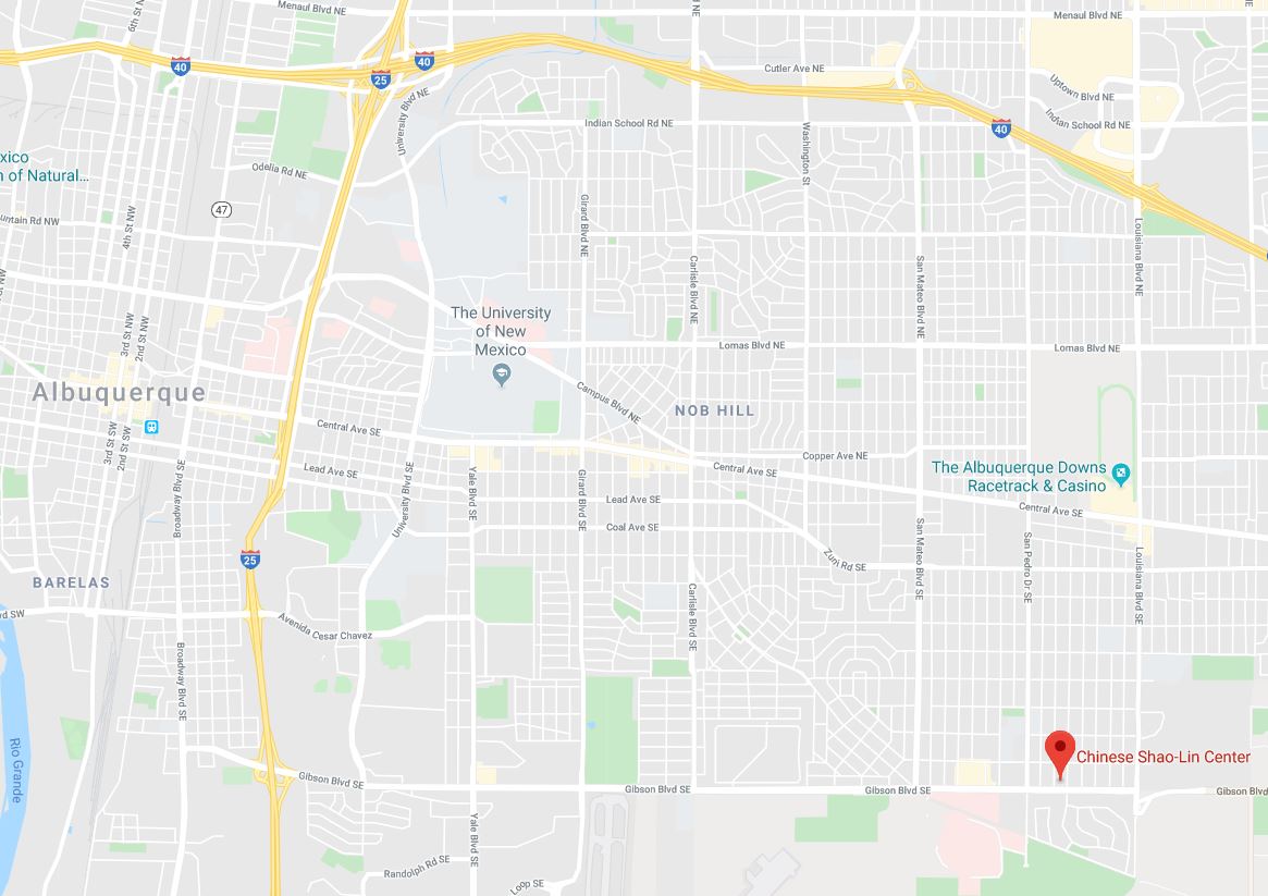 map location of Shaolin New Mexico
